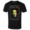 Men's T-shirt Bob Marley - Rasta Scratch - BLACK - ROCK OFF -T-shirts Shop 128177 sa007