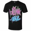 Men's T-shirt Blink 182 - Neon Logo - BLACK - ROCK OFF -T-shirts Shop 128199 aw001