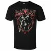 Men's T-shirt Bon Jovi - Triangle Overlap - BLACK - ROCK OFF -T-shirts Shop 128201 saa022