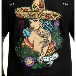 Men's T-shirt SULLEN - CACTUS FLOWER - BLACK -T-shirts Shop 130638 s l1602