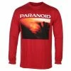 Men's Long-sleeved T-shirt Bring Me The Horizon - Paranoid - RED - ROCK OFF -T-shirts Shop 666 038