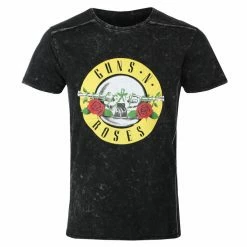 Men's T-shirt Guns N' Roses - Classic Snow Logo - BLACK - ROCK OFF