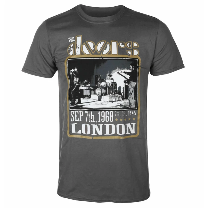 Men's T-shirt Doors - Roundhouse London - CHARCOAL - ROCK OFF 3 Men's T-shirt Doors - Roundhouse London - CHARCOAL - ROCK OFF