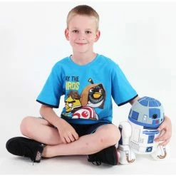 Boy's Set ( T-shirt, Shorts) TV MANIA - Angry Birds / Star Wars - Blue -T-shirts Shop 76565 4