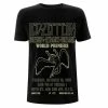 Men's T-shirt Led Zeppelin - TSRTS World Premiere - Black -T-shirts Shop Led Zeppelin TSRTS World Premiere Black T RTLZETSBWORL