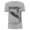 T-shirt Metal Men's Led Zeppelin - Led Zeppelin - NNM -T-shirts Shop Led Zeppelin UK Tour 1969 LZ1 Ice Grey T RTLZETSIGUKTOUR