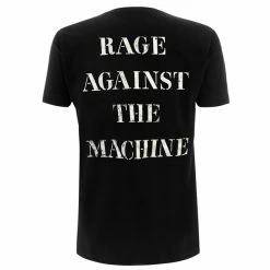 T-shirt Metal Men's Rage Against The Machine - Molotov & Stencil - NNM -T-shirts Shop RTRAMTSBSTE RATM Molotov Stencil Black T Back
