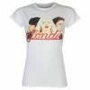 Women's T-shirt Blondie - Parallel Lines Halftone - WHITE - ROCK OFF -T-shirts Shop aaa022