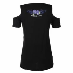T-shirt Hardcore Women's - ANGEL PURPLE SKULL - LETHAL THREAT -T-shirts Shop aas029