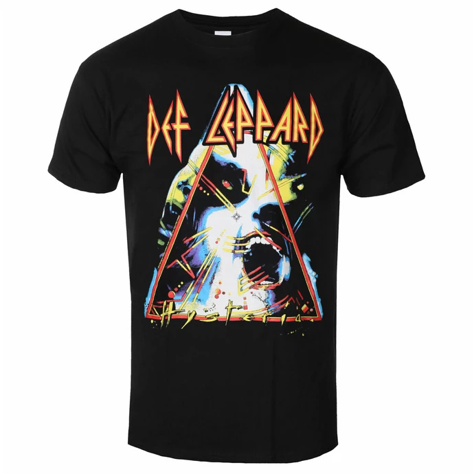 Men's T-shirt Def Leppard - Hysteria - BLACK - ROCK OFF 3 Men's T-shirt Def Leppard - Hysteria - BLACK - ROCK OFF