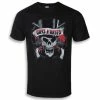 T-shirt Metal Men's Guns N' Roses - Distressed Skull - ROCK OFF -T-shirts Shop alove 013