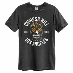 T-shirt Metal Men's Cypress Hill - FLORAL SKULL - AMPLIFIED -T-shirts Shop amplified cypresshill cyrpesshillfloralskull 1548781177ZAV210A96 CC.jpg