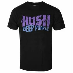 Men's T-shirt Deep Purple - Hush - BLACK - ROCK OFF