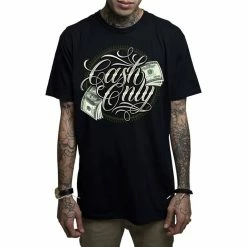 Men's T-shirt MAFIOSO - CASH ONLY - BLK