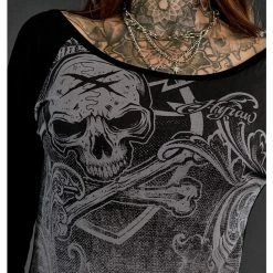 Women's T-shirt With Long Sleeves HYRAW - GRAVE -T-shirts Shop hyraw t shirt femme manches longues ls grave 4