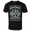 Men's T-shirt Johnny Cash - Music Rebel - BLACK - ROCK OFF -T-shirts Shop saa026