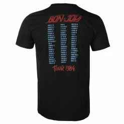 Men's T-shirt Bon Jovi - Tour '84 - BLACK - ROCK OFF -T-shirts Shop saa030