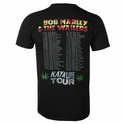 Men's T-shirt Bob Marley - Kaya Tour - BLACK - ROCK OFF -T-shirts Shop saa032