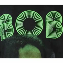 Men's Long-sleeved T-shirt Bob Marley - Smoke Gradient - BLACK - Dip-Dye -T-shirts Shop saq016