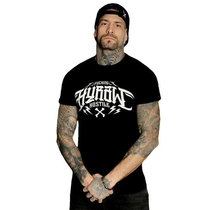 Men's T-shirt HYRAW - Graphic - Noir LOGO BLANC 3 Men's T-shirt HYRAW - Graphic - Noir LOGO BLANC